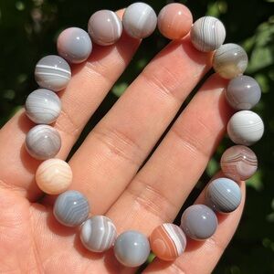 10mm stretchable botswana agate bracelet‎